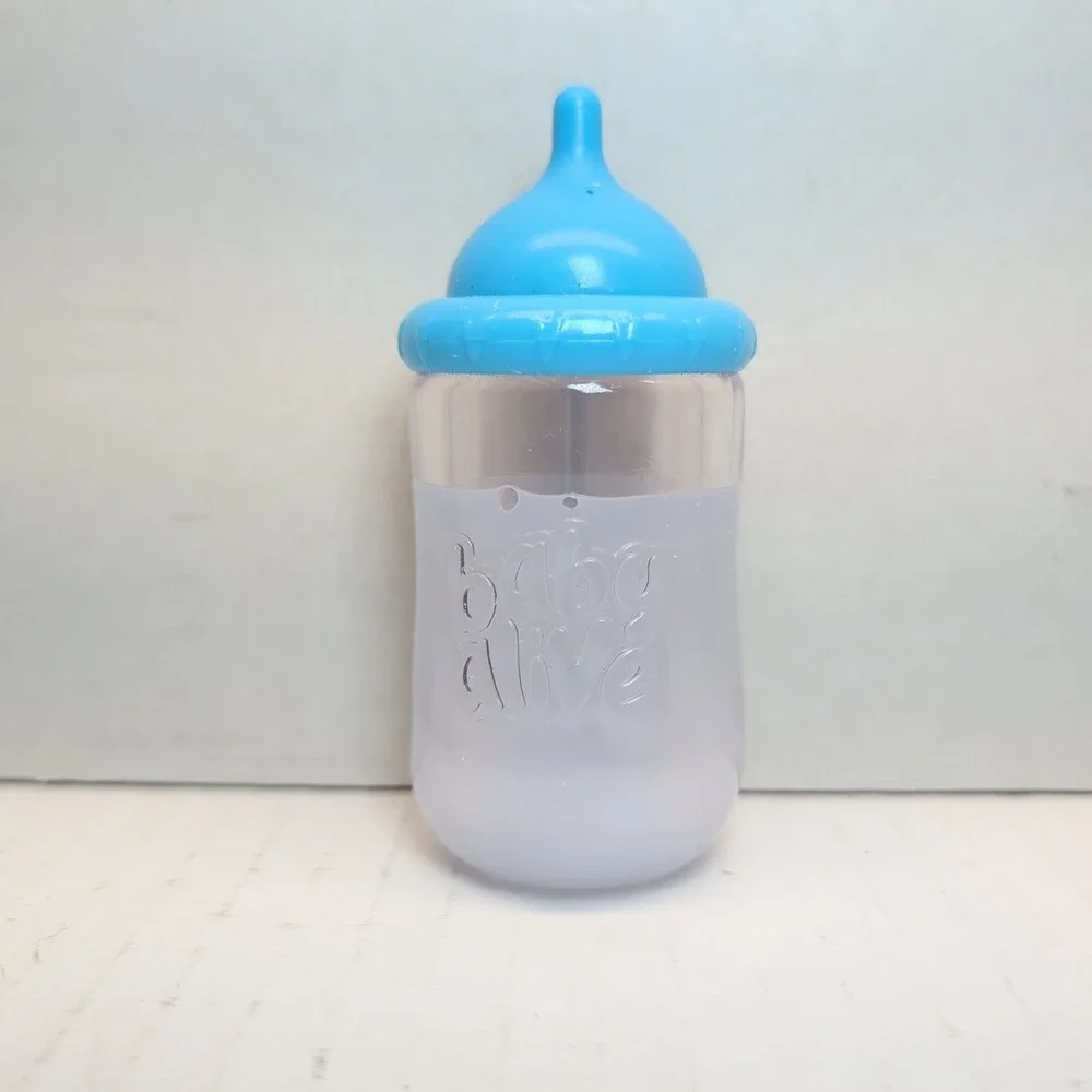 Baby Alive Doll Accessory Toy Disappearing Milk Bottle Blue Cap Replacement 4